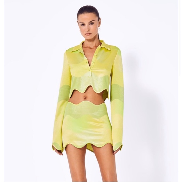 Alexis Dresses & Skirts - Alexis Yellow and Green Mini Skirt